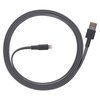 Ventev Chargesync Flat USB A to Apple Lightning Cable 3.3ft, Grey FC3-GRY256623